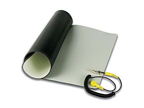 Mata stołowa ESD 700x1000x2mm 4 zatrzaski beżowa Mata stołowa ESD 700x1000x2mm 4 zatrzaski beżowa