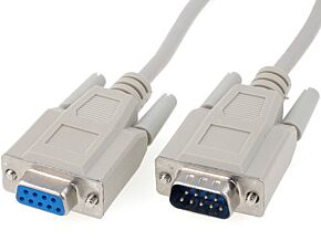 Kabel wtyk-gniazdo D-Sub 9pin 3m wtyki zalewane Kabel wtyk-gniazdo D-Sub 9pin 3m wtyki zalewane