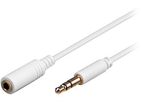 Kabel 1,5m Jack 3,5mm 3pin gniazdo - Jack 3,5mm 3pin wtyk Kabel 1,5m Jack 3,5mm 3pin gniazdo - Jack 3,5mm 3pin wtyk