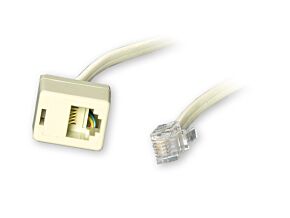 Kabel telefoniczny WG 4c/6p (RJ11) 15m biały Kabel telefoniczny WG 4c/6p (RJ11) 15m biały