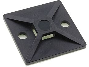 Samoprzylepny uchwyt 28x28mm do opaski max.5,4mm Samoprzylepny uchwyt 28x28mm do opaski max.5,4mm