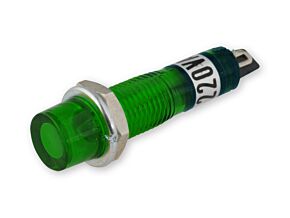 Kontrolka miniaturowa zielona FLUO 230V średnica 7,5mm Kontrolka miniaturowa zielona FLUO 230V średnica 7,5mm