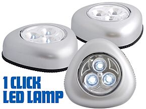 Komplet 3 samoprzylepnych lampek LED Komplet 3 samoprzylepnych lampek LED