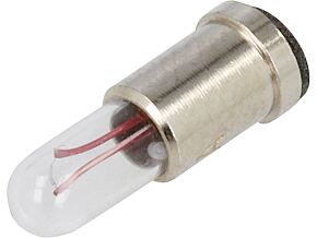 Żarówka miniaturowa SUB-MIDGET 1,5VDC 75mA Bańka T1 fi4mm x 14mm Żarówka miniaturowa SUB-MIDGET 1,5VDC 75mA Bańka T1 fi4mm x 14mm