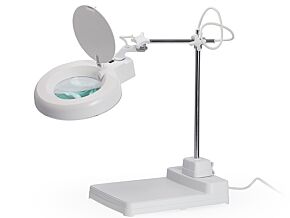 Lupa podświetlana 3 dioptrie fi 125mm z podstawą Lupa podświetlana 3 dioptrie fi 125mm z podstawą