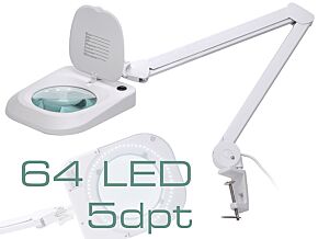 Lupa podświetlana stołowa 5dpt 145mm z 64 LED Lupa podświetlana stołowa 5dpt 145mm z 64 LED