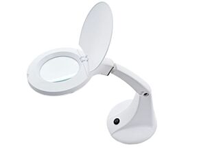 Lupa podświetlana 30LED stołowa 5 dioptrii fi100mm Lupa podświetlana 30LED stołowa 5 dioptrii fi100mm