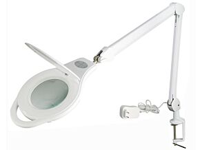 Lupa podświetlana stołowa 5 dioptrii 127mm 2-10W barwa ciepła/zimna Lupa podświetlana stołowa 5 dioptrii 127mm 2-10W barwa ciepła/zimna