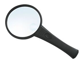Lupa ręczna o powiększeniu x2/x4 85mm podświetlana LED Lupa ręczna o powiększeniu x2/x4 85mm podświetlana LED