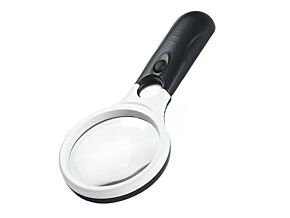 Lupa 75mm (22mm) podświetlana LED o powiększeniu x1.75 (x12) Lupa 75mm (22mm) podświetlana LED o powiększeniu x1.75 (x12)