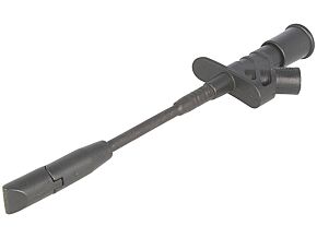 Chwytak pomiarowy z igłą , gniazdo 4mm 10A 1kV czarny Chwytak pomiarowy z igłą , gniazdo 4mm 10A 1kV czarny