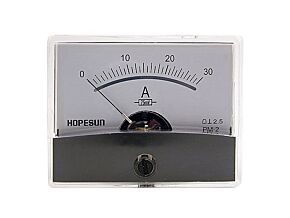 Analogowy amperomierz panelowy 30A DC Analogowy amperomierz panelowy 30A DC