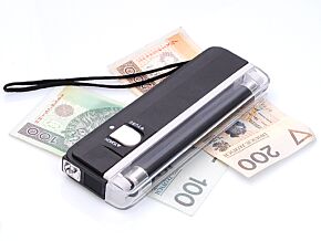 Kieszonkowy tester UV do banknotów czarny Kieszonkowy tester UV do banknotów czarny