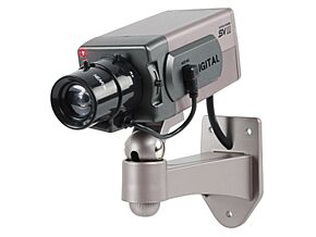 Atrapa kamery KÖNIG z LED i imitacją regulacji przysłony Atrapa kamery KÖNIG z LED i imitacją regulacji przysłony