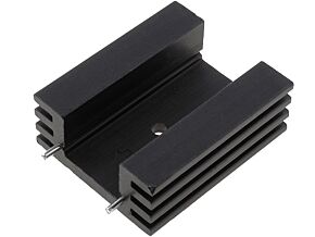 Radiator wytłaczany TO220 38,1x32x14mm czarny 11K/W Radiator wytłaczany TO220 38,1x32x14mm czarny 11K/W