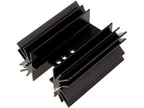 Radiator: wytłaczany; TO220; czarny; L:50,8mm; 5,2K/W; aluminium Radiator: wytłaczany; TO220; czarny; L:50,8mm; 5,2K/W; aluminium