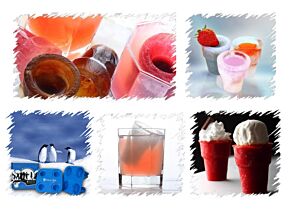 Formy lodowe w kształcie kieliszków Froster Blue Formy lodowe w kształcie kieliszków Froster Blue