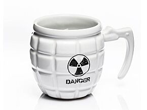 Kubek granat biały Kubek granat biały