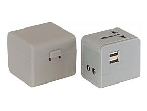 Adapter podróżny z USB Euro/Azja/UK/Australia Adapter podróżny z USB Euro/Azja/UK/Australia