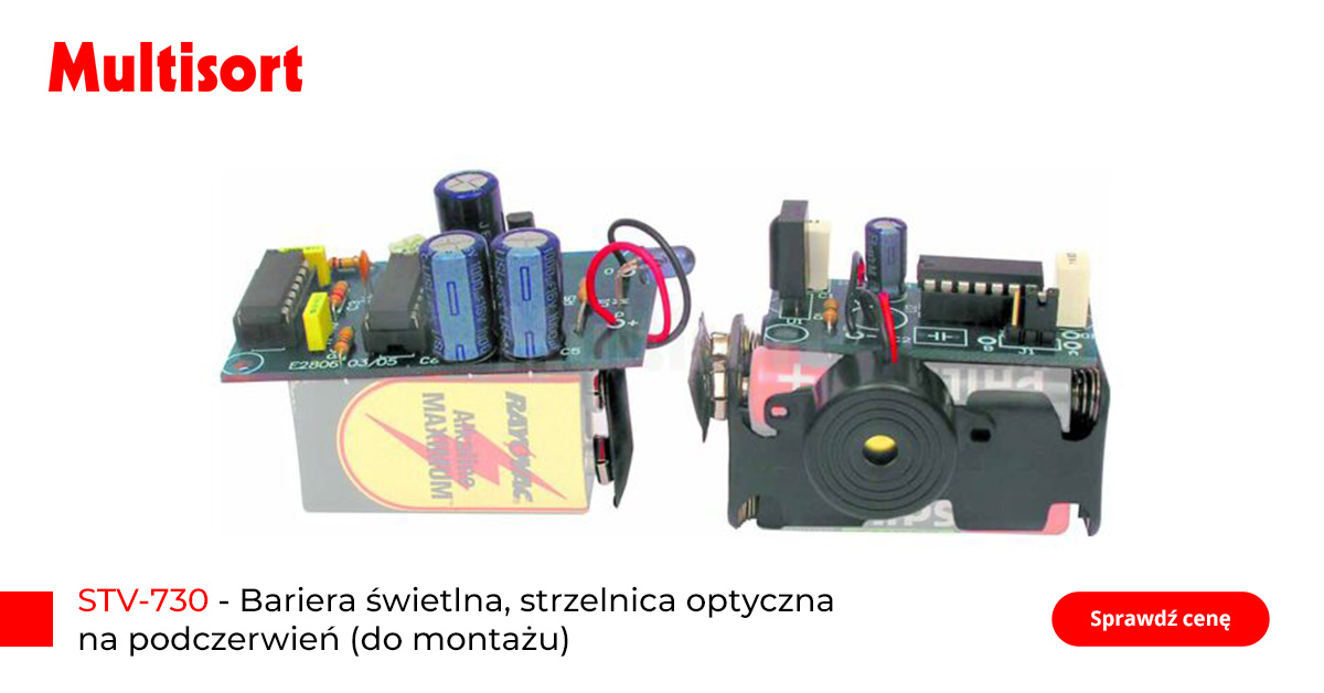Prezent dla elektronika, bariera świetlna, strzelnica optyczna na podczerwień (do montażu)