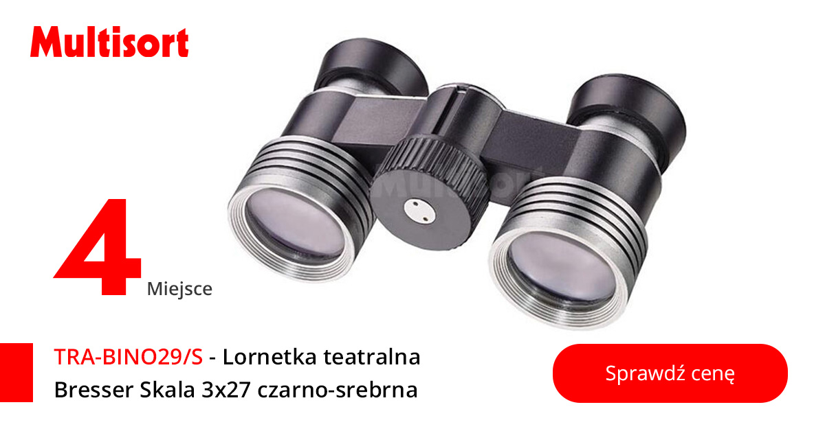TRA-BINO29/S - Lornetka teatralna Bresser Skala 3x27 czarno-srebrna